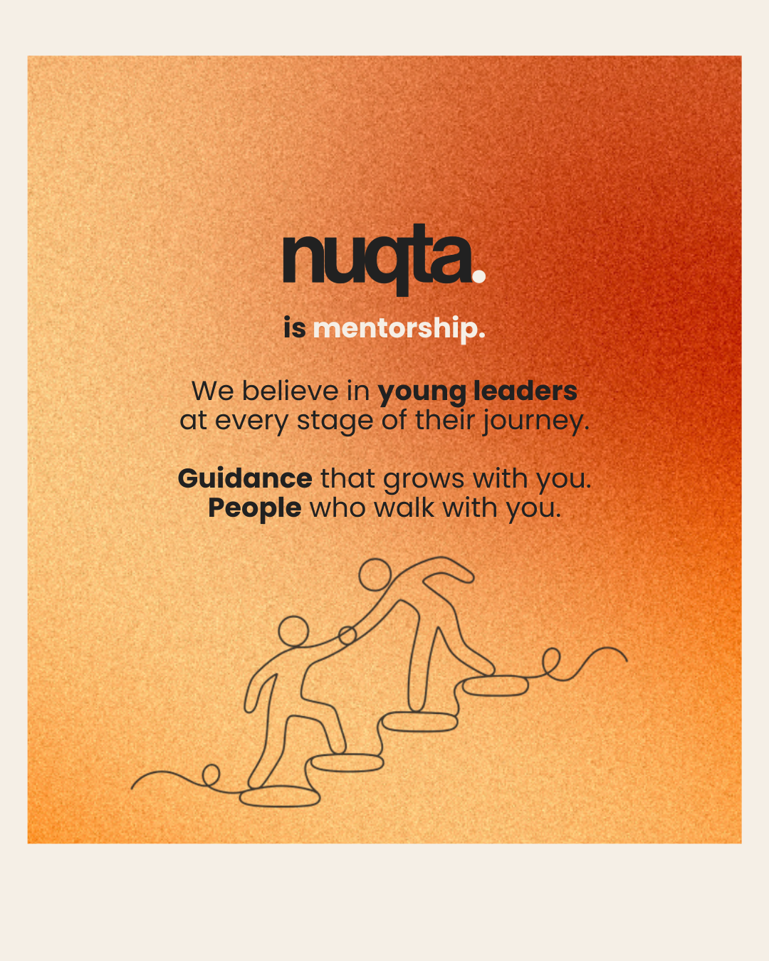 Mentorship moments at Nuqta youth programming.
