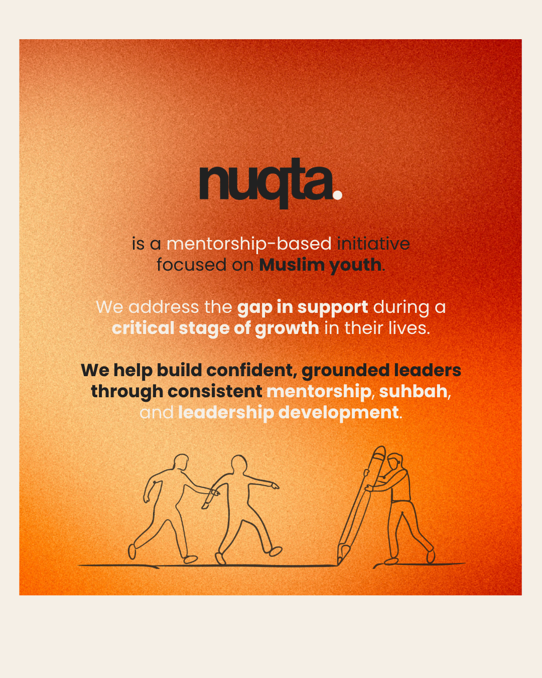 Nuqta is post describing mission and identity.